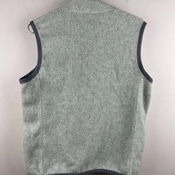Orvis Men’s Fleece Vest Size M Full Zip Gray Sherpa Recycled Fabric Outdoor - Picture 2 of 8